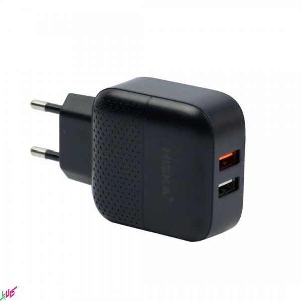 شارژر دیواری HISKA مدل H-111Q به همراه کابل TYPE-C