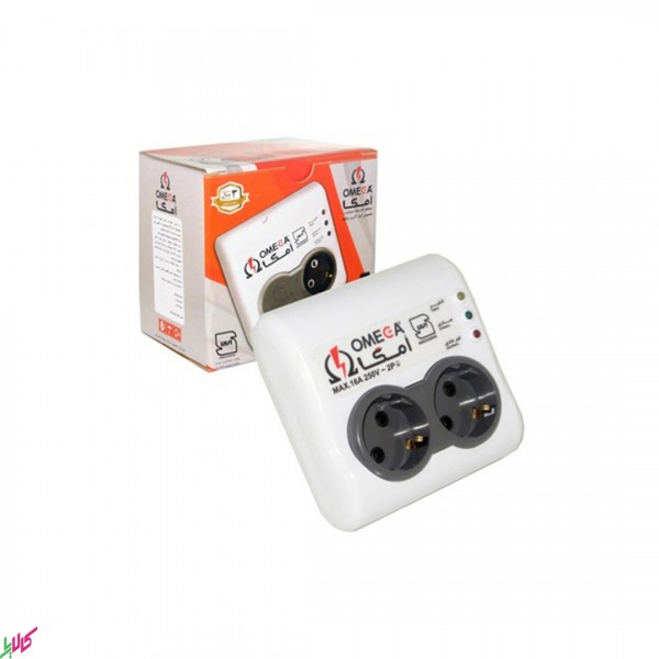 محافظ برق امگا 2 خانه مدل P2100 محافظ برق امگا 2 خانه مدل P2100