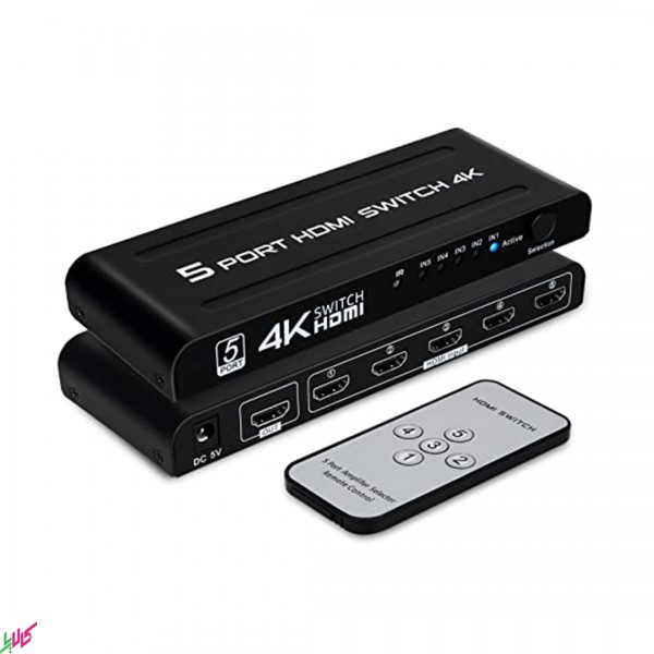 سوئیچ 5 پورت HDMI برند P-NET مدل 4K501 سوئیچ 5 پورت HDMI برند P-NET مدل 4K501