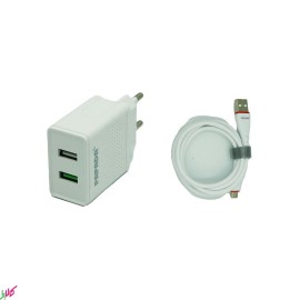 شارژر دیواری PAPADA مدل PL-1001 به همراه کابل MICRO-USB