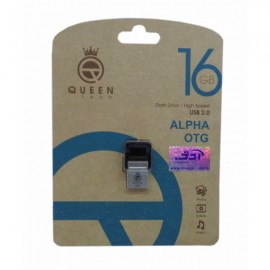 فلش QUEEN TECH مدل ALPHA OTG ظرفیت 16 گیگابایت