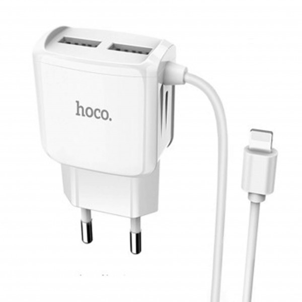 شارژر HOCO مدل C59A به همراه کابل متصل آیفون