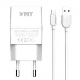 شارژر دیواری EMY مدل MY-A101 به همراه کابل micro usb