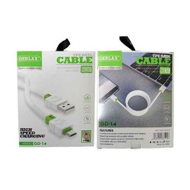 کابل شارژ TYPE-C GERLAX مدل GD-14 دو متری