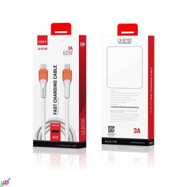 کابل شارژ USB-C به USB-C برند HISKA مدل LX-871CC