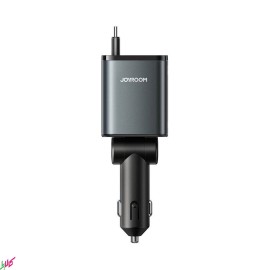 شارژر فندکی JOYROOM مدل JR-CCL07 به همراه کابل جمع‌شونده (60وات)