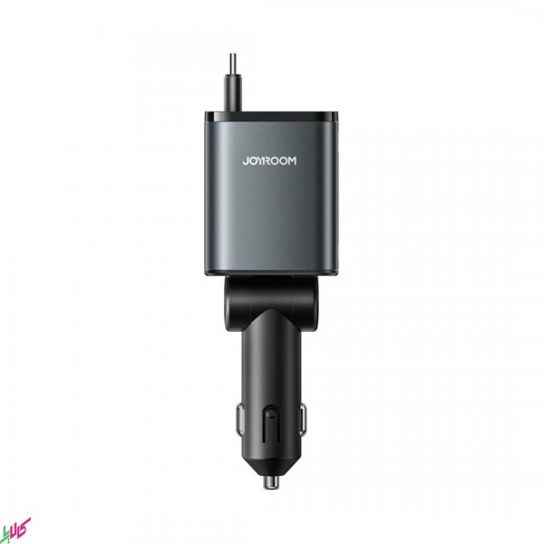 شارژر فندکی JOYROOM مدل JR-CCL07 به همراه کابل جمع‌شونده (60وات)