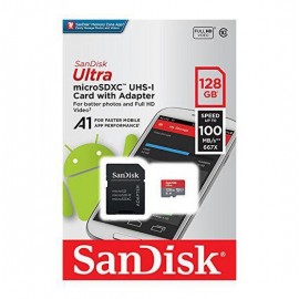 کارت حافظه SANDISK 128GB U1 سرعت 100MB/S همراه با آداپتور