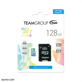 کارت حافظه TEAM GROUP 128GB U3 سرعت 100MB/S همراه با آداپتور