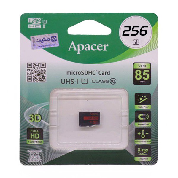 کارت حافظه APACER 256GB کلاس 10 سرعت 85MB/S