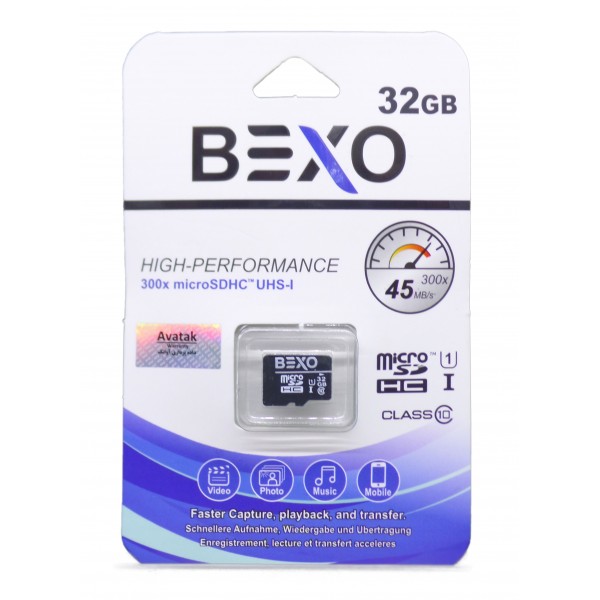 کارت حافظه BEXO 32G کلاس 10 سرعت 45MB/S