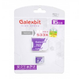 کارت حافظه Galexbit 16G کلاس 10 سرعت 80MB/S همراه با آداپتور