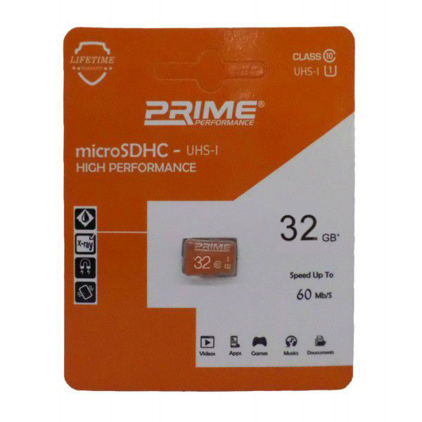 کارت حافظه PRIME 32GB سرعت 60MB/S