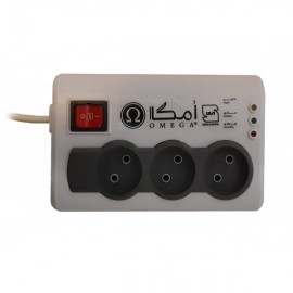 محافظ برق امگا 3 خانه مدل P3000 سیم کوتاه