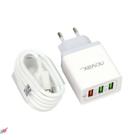 شارژر دیواری NOVAX مدل CH-102 به همراه کابل MICRO-USB