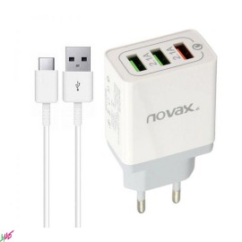 شارژر دیواری NOVAX مدل CH-102 به همراه کابل MICRO-USB