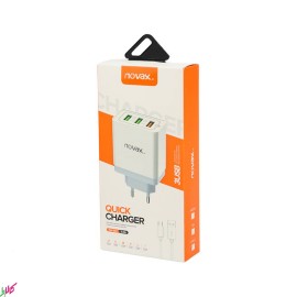 شارژر دیواری NOVAX مدل CH-102 به همراه کابل MICRO-USB