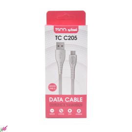 کابل شارژ TYPE-C برند TSCO مدل TC C205 طول 1 متر