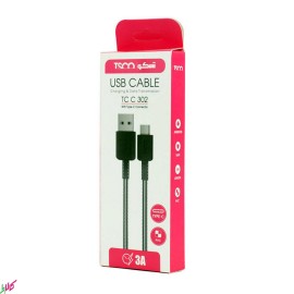 کابل شارژ TYPE-C برند TSCO مدل TC C302 طول 1 متر