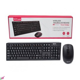کیبورد و ماوس بی سیم TSCO مدل TKM 7019W
