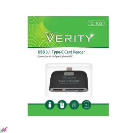 رم ریدر VERITY OTG تایپ سی مدل C 103