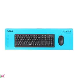 کیبورد و ماوس باسیم RAPOO مدل X130-PRO